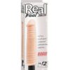 Real Feel No. 12  Long 10" Vibe Waterproof - Mutli-speed Flesh