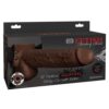 Fetish Fantasy Series 9" Hollow Squirting Strap On w/Balls - Brown