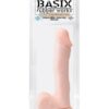 Basix Rubber Works 12" Dong w/Suction Cup - Flesh