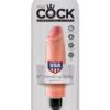 King Cock 6" Vibrating Stiffy - Flesh