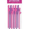 Bachelorette Party Favors Dicky Sipping Straws - Asst. Colors Pack of 10