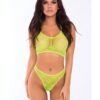 Festival Flirt Bra Set Green S/M