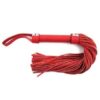 Rouge Short Leather Flogger - Red