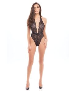 Rene Rofe Daring Darling Lace Teddy Black M/L