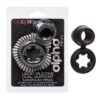 Alpha Liquid Silicone Dual Magnum Ring - Black