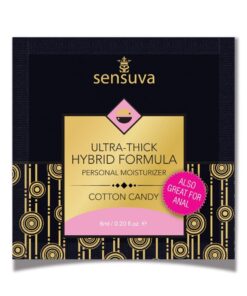 Sensuva Ultra Thick Hybrid Personal Moisturizer Single Use Packet - 6 ml Cotton Candy