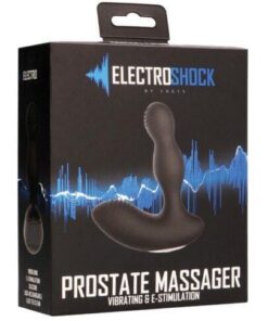 Shots Electroshock E-Stimulation Vibrating Prostate Massager - Black
