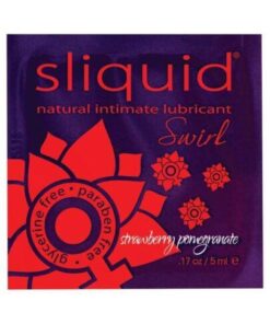 Sliquid Swirl Lubricant Pillow - .17 oz Strawberry Pomegranate