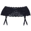 Stretch Lace Garter Belt w/Adjustable Garters Black O/S