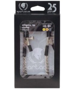 Spartacus Adjustable Alligator Nipple Clamps w/Link Chain