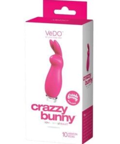 VeDO Crazzy Bunny Rechargeable Bullet - Pretty in Pink