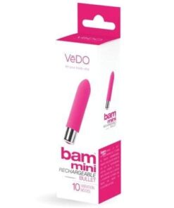 VeDO Bam Mini Rechargeable Bullet Vibe - Foxy Pink