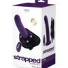 VeDo Strapped Rechargeable Vibrating Strap On - Deep Purple