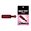 Wood Rocket Sex Toy Horny Paddle Large Pin - Black/Red