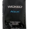 Wicked Sensual Care Aqua Waterbased Lubricant - .1 oz Fragrance Free